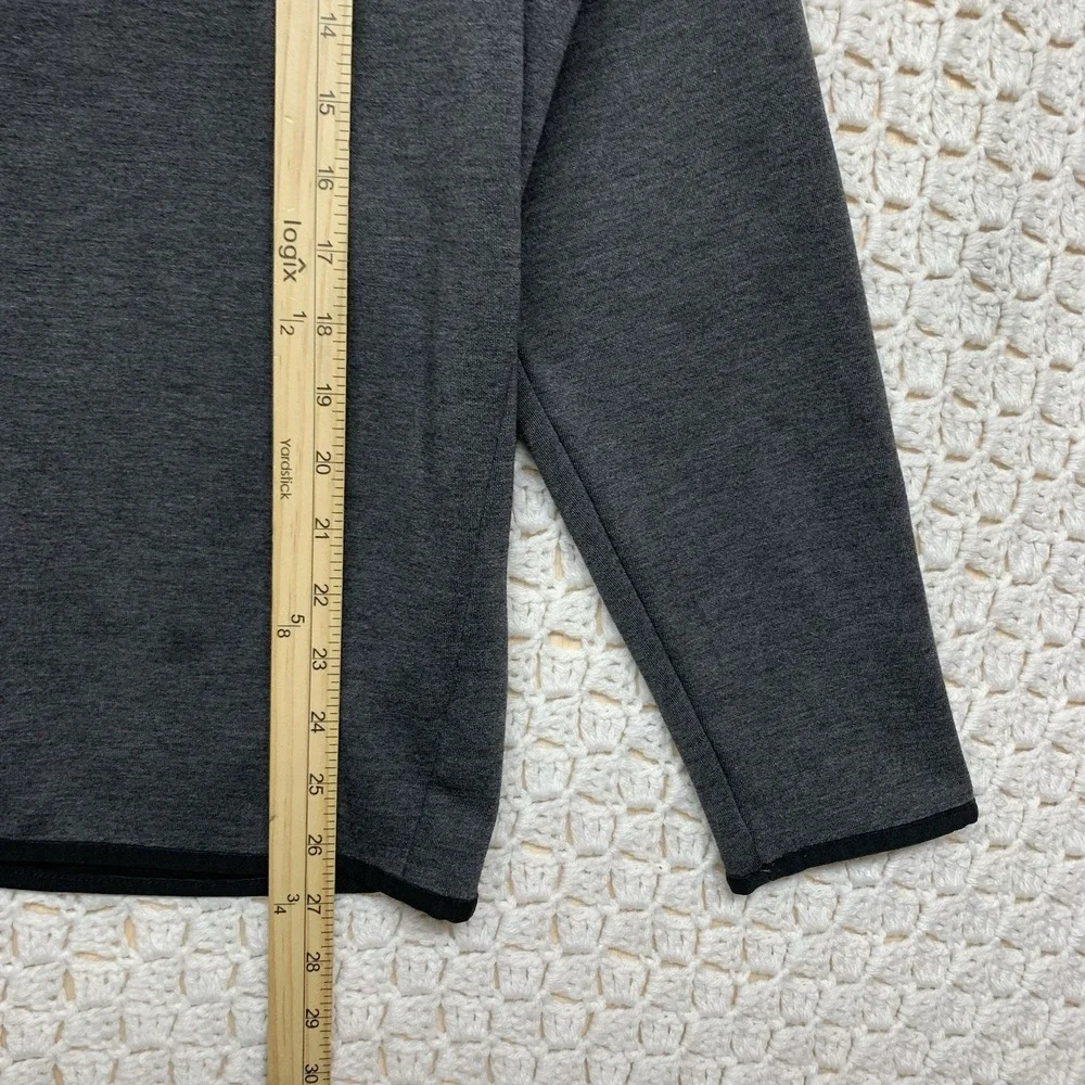 Oakley Pullover Sweatshirt‎ Mens Size M Gray Zip 1/4 Regular Fit Mock Neck
